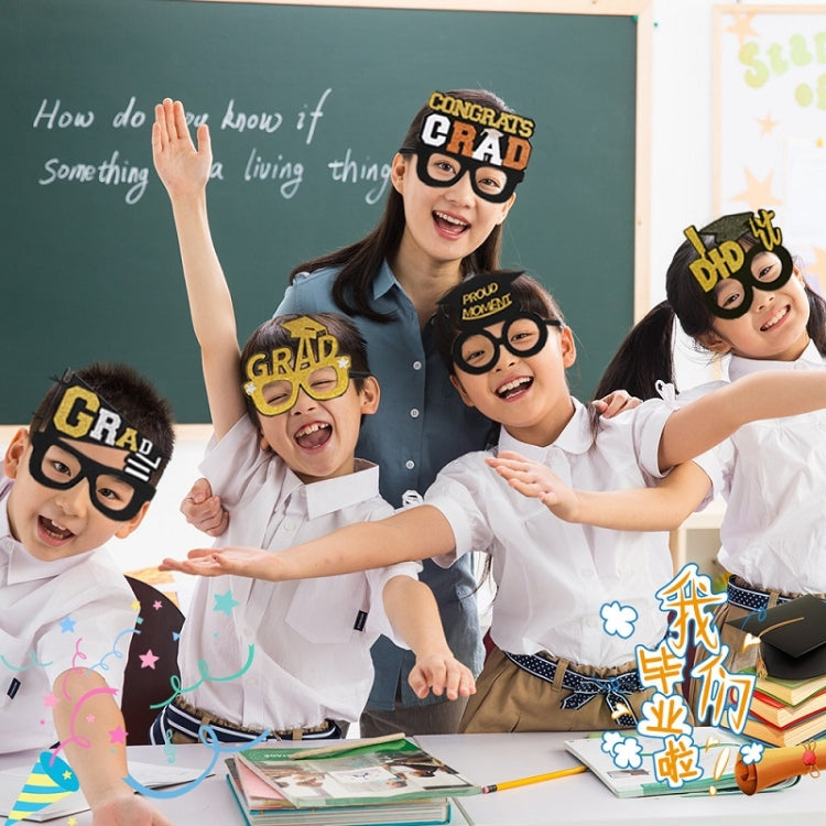 3 PCS Graduation Season Photo Props School Party Funny Glasses, Shape: