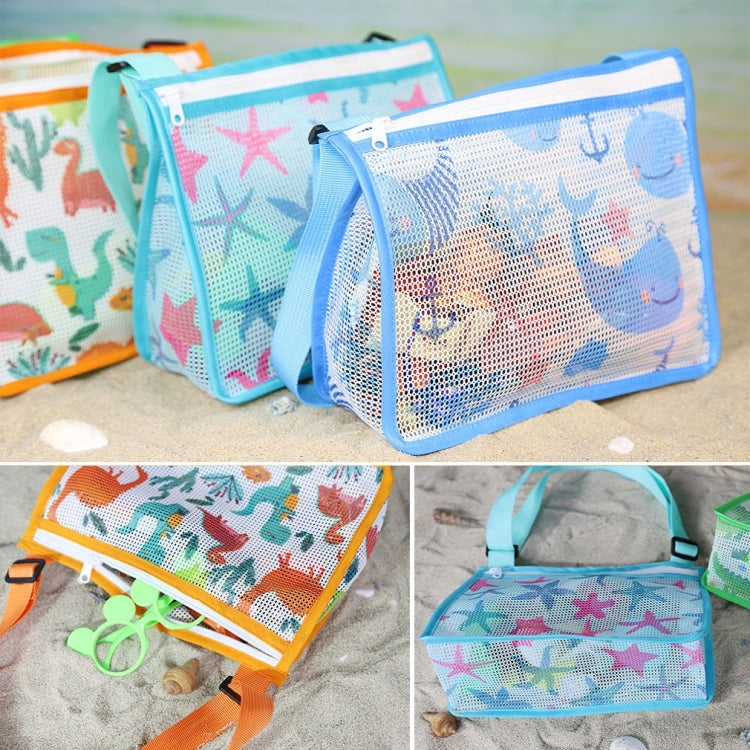 Printed Zipper Three-dimensional Beach Toy Bag For Children