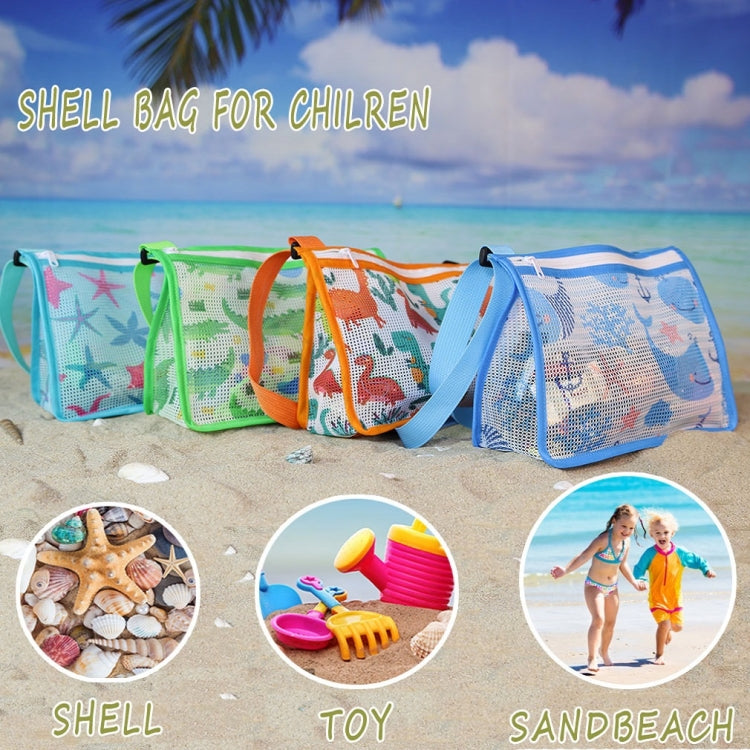 Printed Zipper Three-dimensional Beach Toy Bag For Children