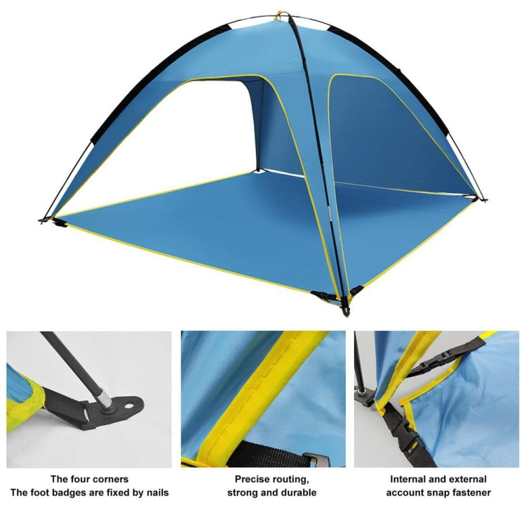 3 Sides Ventilated Spacious Outdoor Big Tent Sunscreen Rainproof Tent,Style: