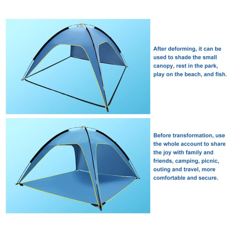 3 Sides Ventilated Spacious Outdoor Big Tent Sunscreen Rainproof Tent,Style: