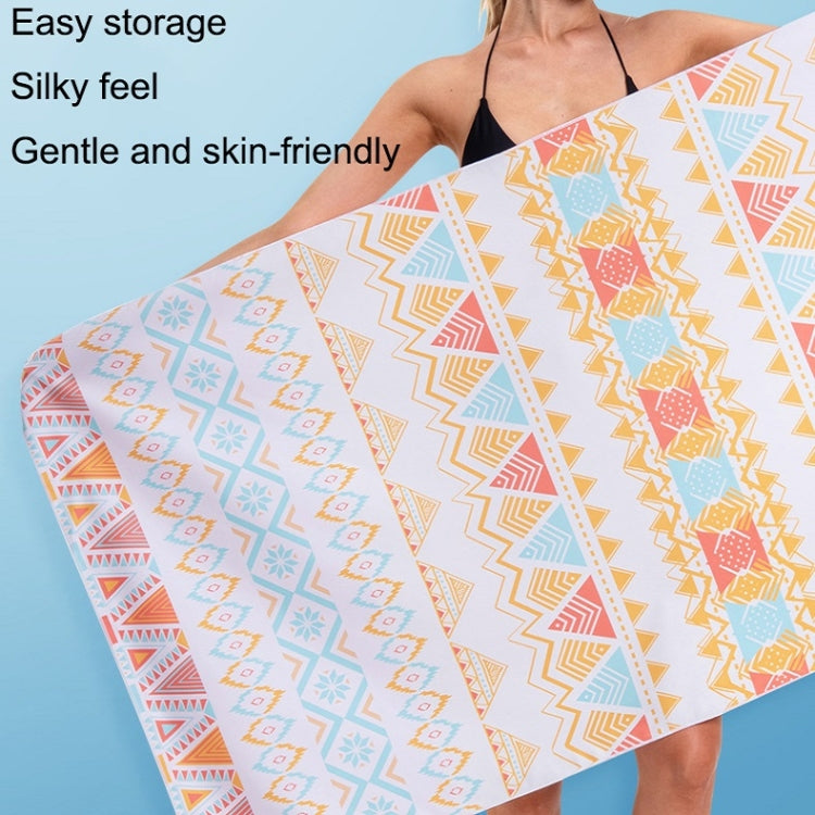 Printed Solid Color Beach Vacation Swimming Bath Towel Beach Towel Reluova