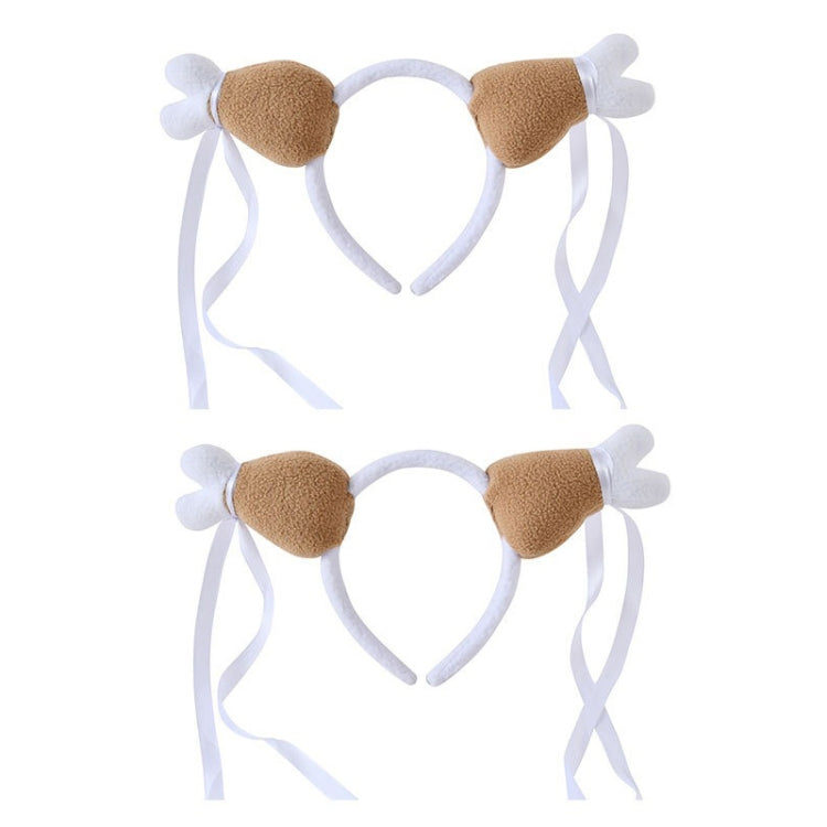 Thanksgiving Chicken Legs Headband Head Buckle Party Props, Style: Spring My Store