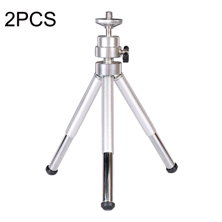 2PCS Projector Phone Stand Desktop Portable Telescopic Mini Metal Tripod, Style: My Store