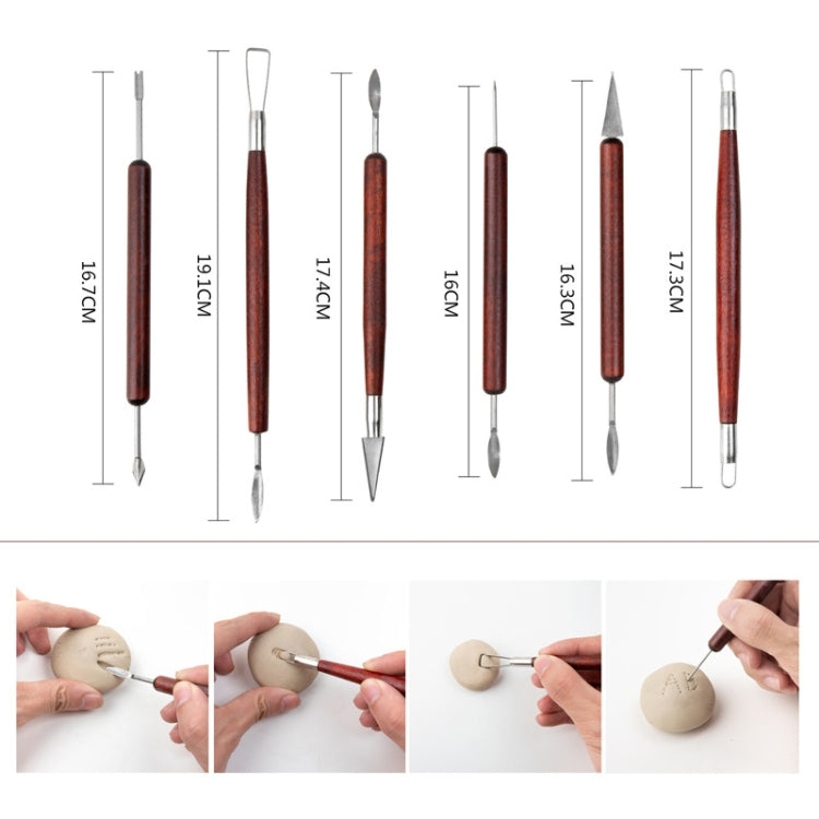 15 In 1 Pottery Tools Set Includes Clay Carving Knife & Detailing Needle Scraper Sponge Cutter