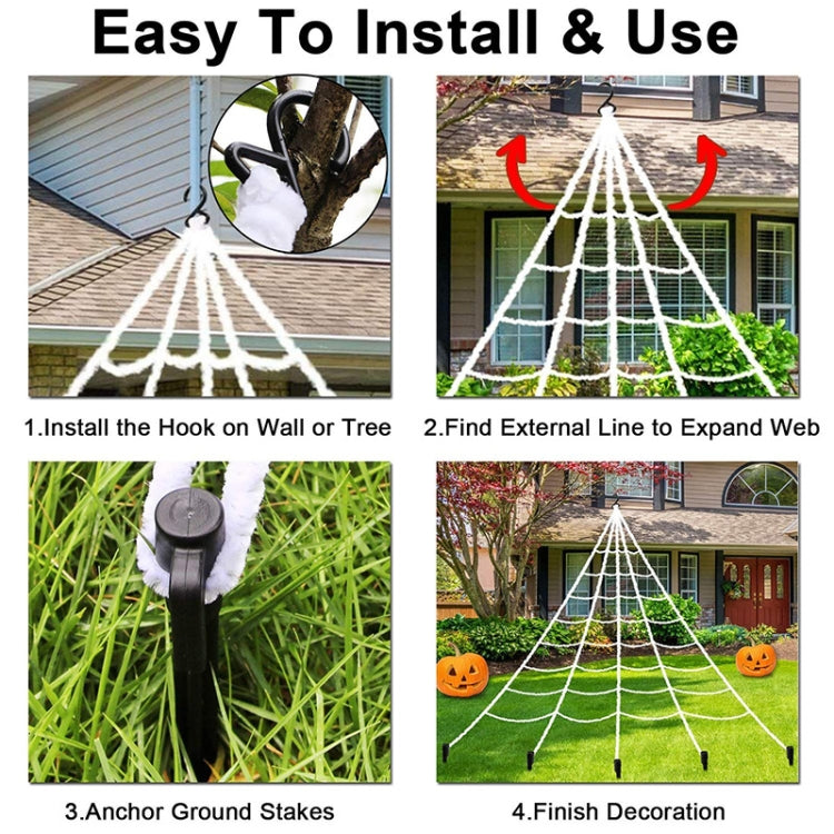 Halloween Spider Web Triangle Net Outdoor Decoration Props My Store