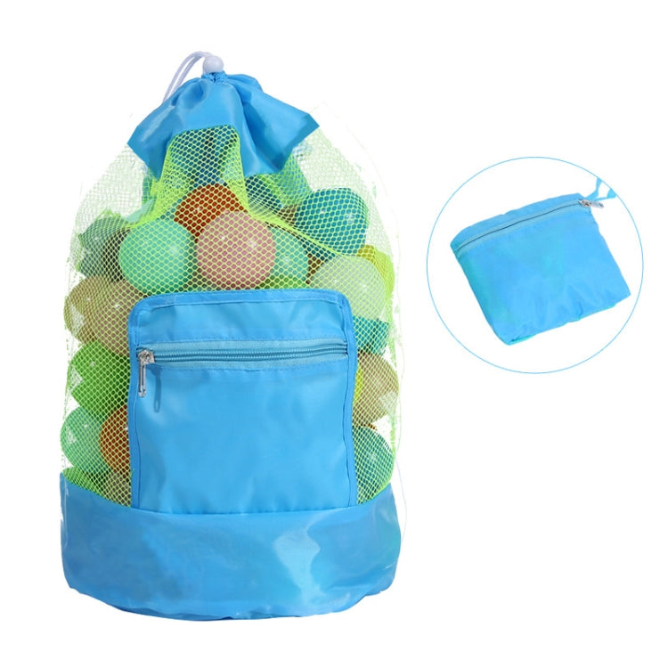 Double Shoulder Mesh Backpack Toy Storage Beach Bag For Children