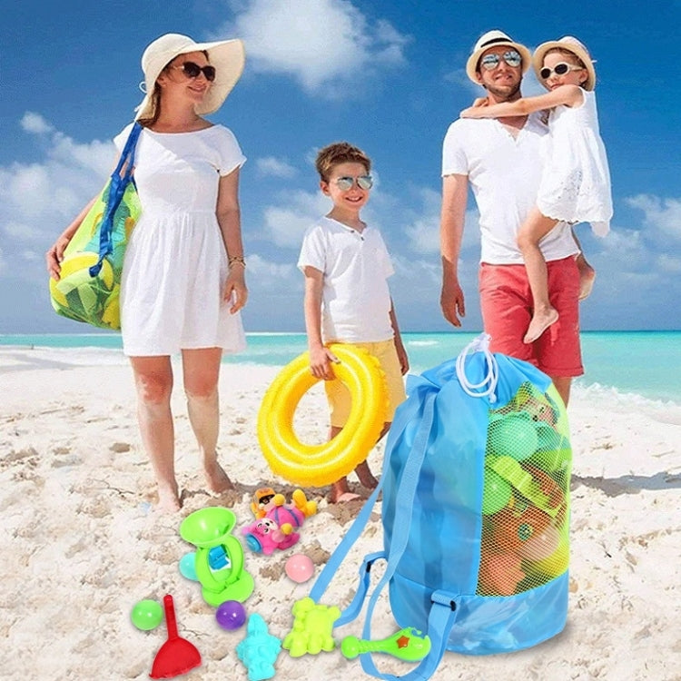 Double Shoulder Mesh Backpack Toy Storage Beach Bag For Children Reluova