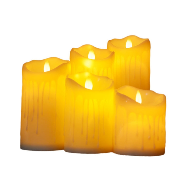 LED Electronic Candle Lights Halloween Christmas Decoration Props, Size: