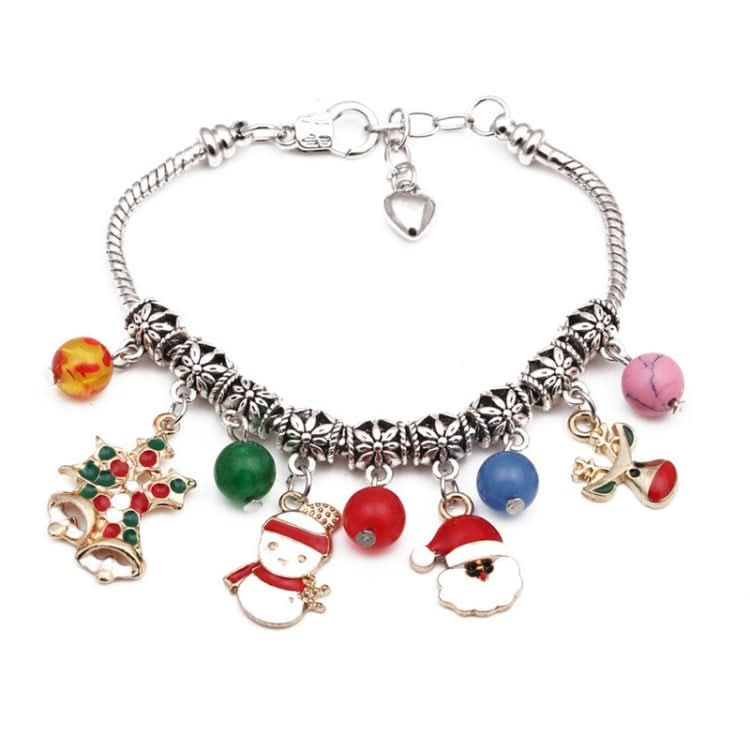 Lobster Buckle Santa Bracelet Christmas Tree Snowman DIY Agate Bracelet Reluova