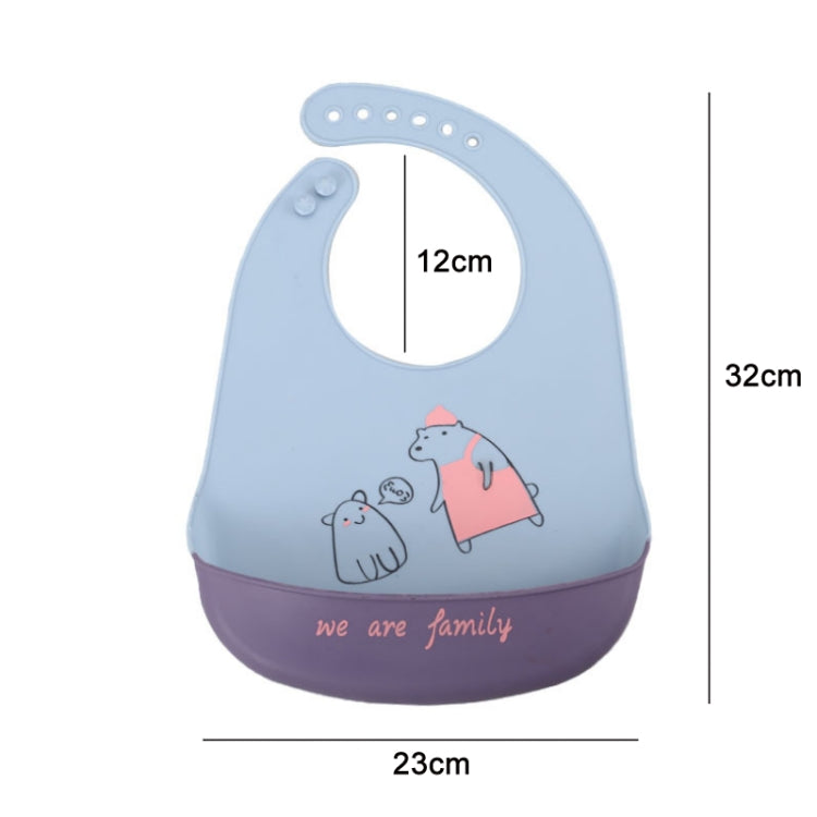 Baby Oil Spray Waterproof Silicone Bib Ultra-thin Saliva Towel, Pattern: My Store