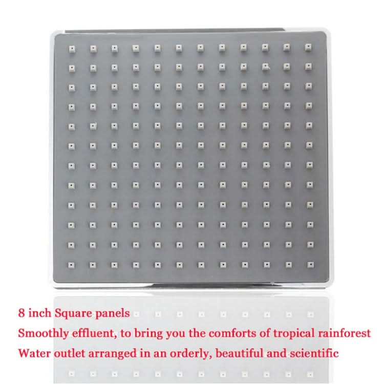 Bathroom 8 inch Square Electroplating Top Shower Head