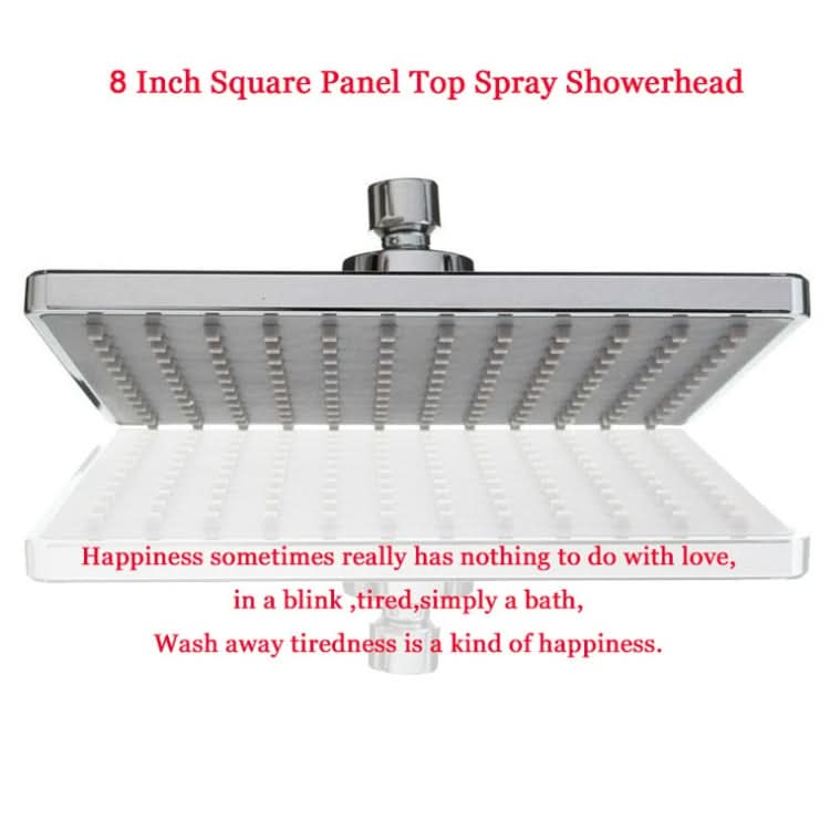 Bathroom 8 inch Square Electroplating Top Shower Head