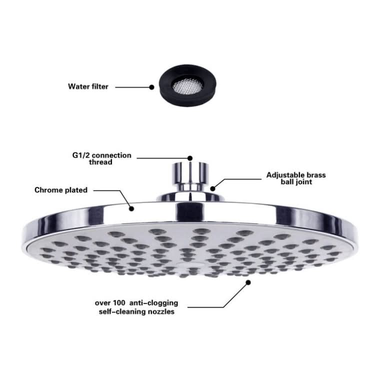 8 inch Round Shaped Top Spatter Shower-Reluova