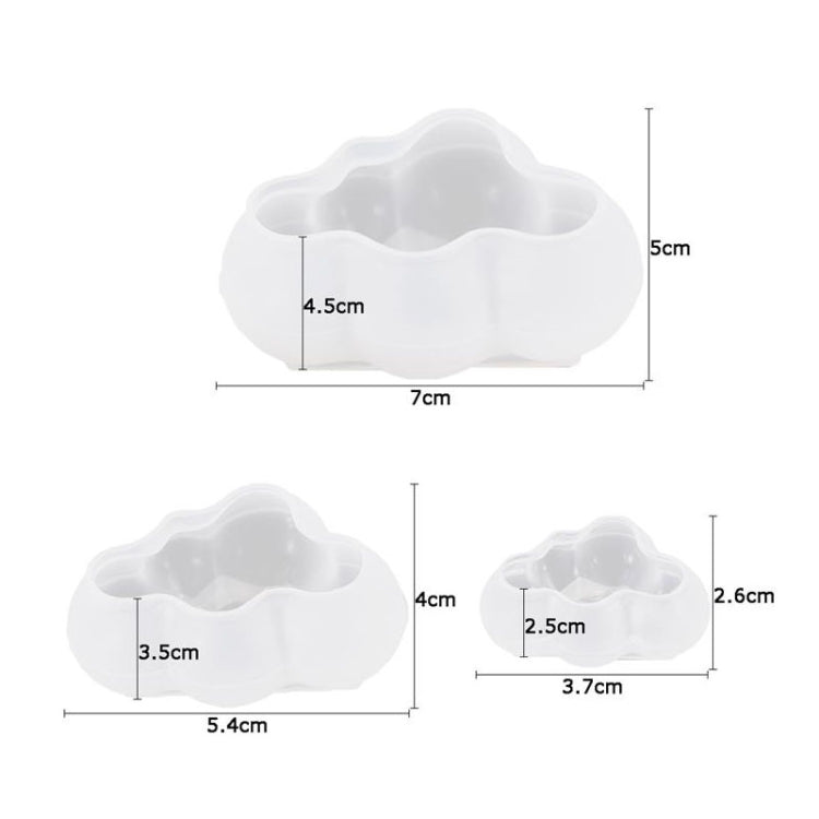 2 PCS Cloud DIY Mirror Silicone Mold, Specification: Large