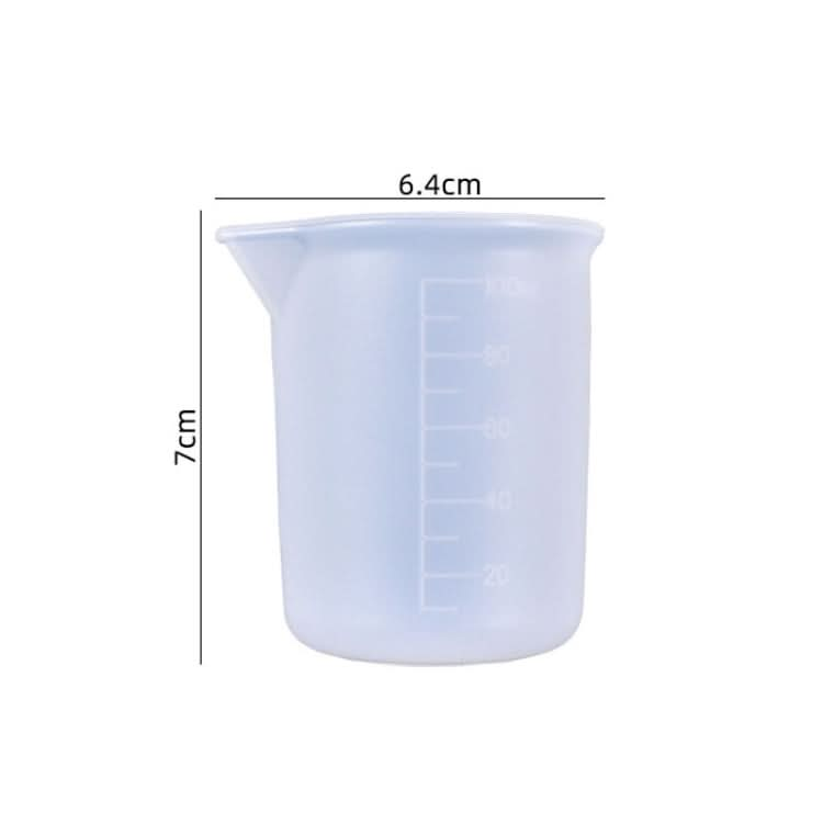 10 PCS Crystal Epoxy Silicone With Scale 100ml Measuring Cup