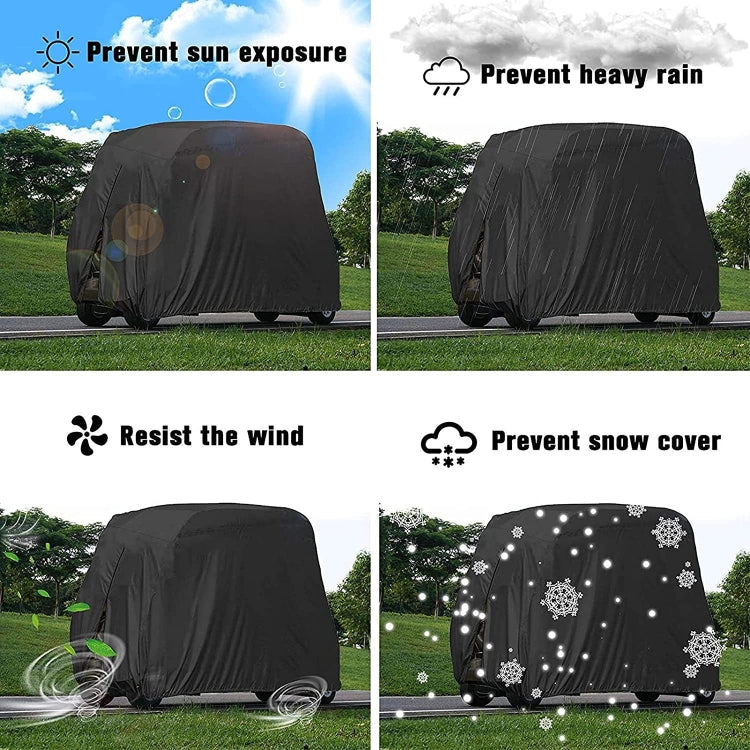 210D Oxford Cloth Golf Cart Cover Scooter Kart Dust Cover