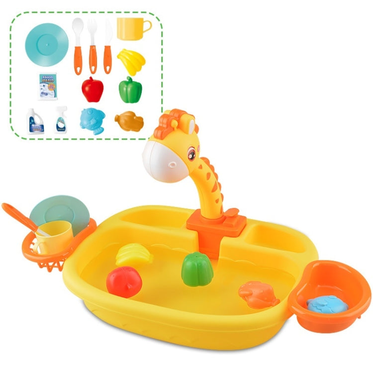 Children Kitchen Toys Electric Circulating Water Dishwasher Reluova