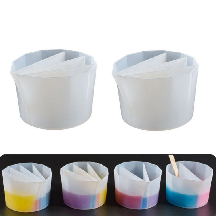 2 PCS DIY Crystal Epoxy Color Separation Cup Silicone Toning Cup, Style:-Reluova