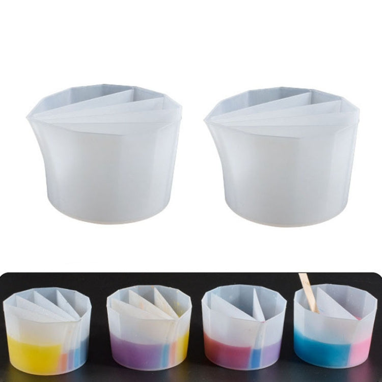 2 PCS DIY Crystal Epoxy Color Separation Cup Silicone Toning Cup, Style:-Reluova