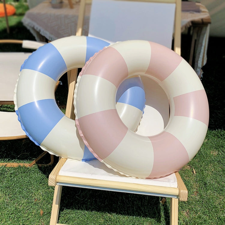 Children Adult Cartoon Inflatable Swimming Ring, Pattern: 60# Retro Striped Blue Pink Random Color Reluova