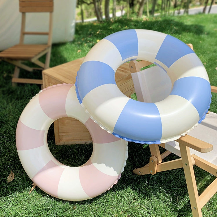 Children Adult Cartoon Inflatable Swimming Ring, Pattern: 60# Retro Striped Blue Pink Random Color Reluova