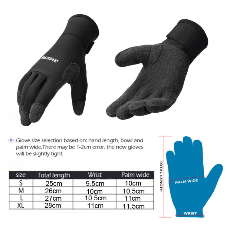 DIVESTAR 5mm Non-slip Wear-resistant Gloves Stab-resistant Diving Gloves Reluova