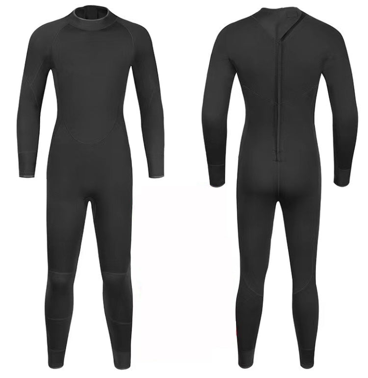 DIVESTAR 3mm Adult One Piece Wetsuit Long Back zipper Warm Diving Surf Suit Reluova