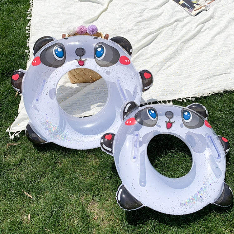 Children Sequin Thickened Panda Swimming Ring With Handle, Diameter: Reluova