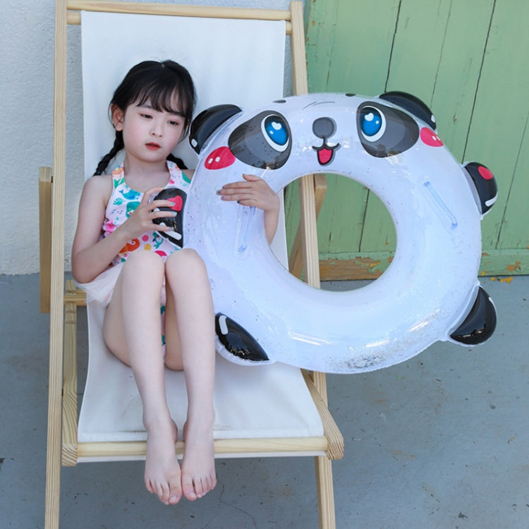 Children Sequin Thickened Panda Swimming Ring With Handle, Diameter: Reluova