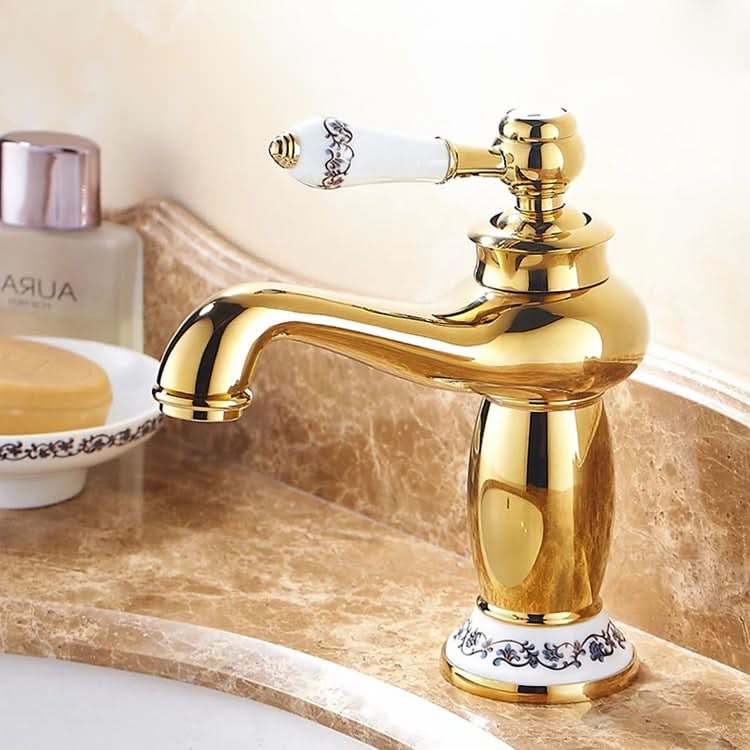 Antique Hot and Cold Bathroom Washbasin Faucet, Style: Reluova