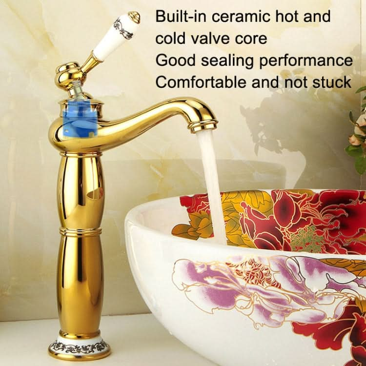 Antique Hot and Cold Bathroom Washbasin Faucet, Style: Reluova