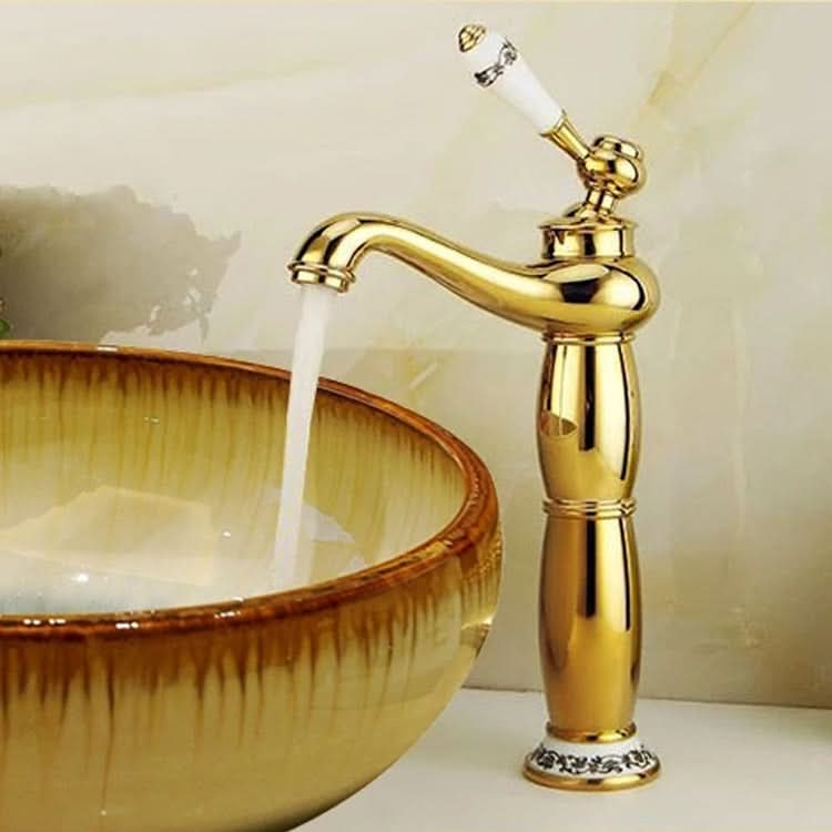 Antique Hot and Cold Bathroom Washbasin Faucet, Style: Reluova