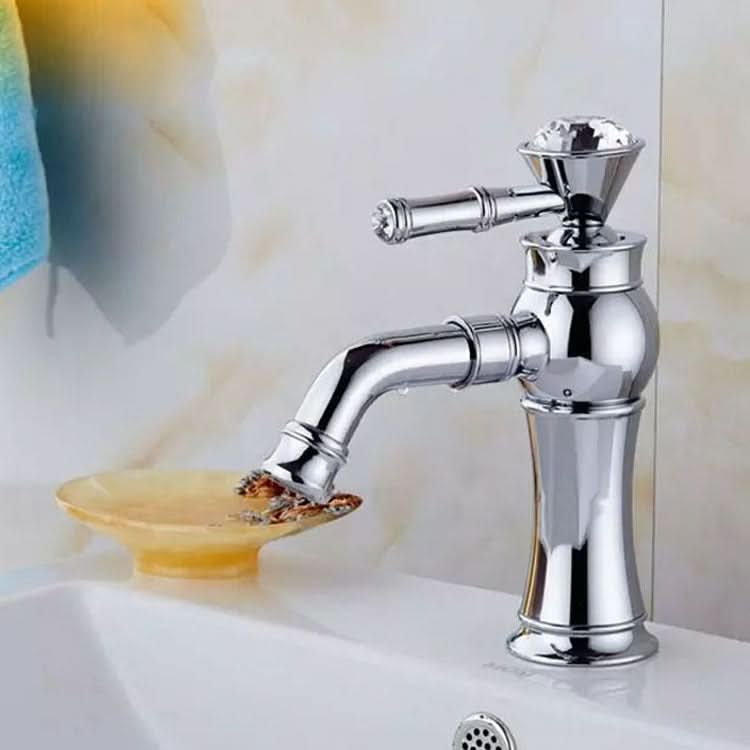 All Bronze Bathroom Basin Hot And Cold Water Faucet, Style: Reluova