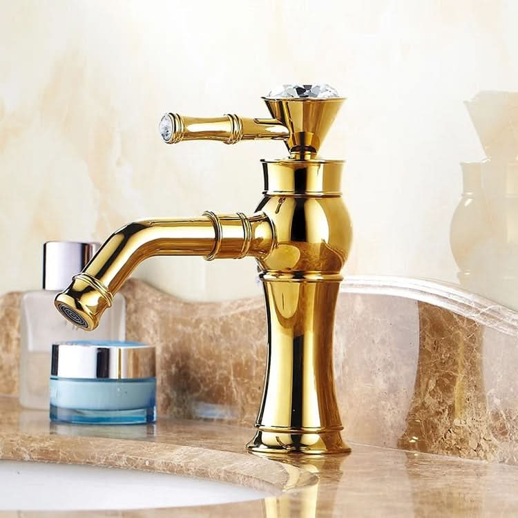 All Bronze Bathroom Basin Hot And Cold Water Faucet, Style: Reluova