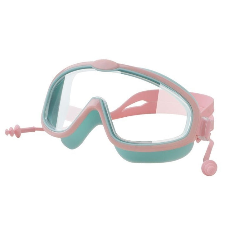 Children Anti-fog Large Frame Swimming Goggles With Conjoined Earplugs Reluova