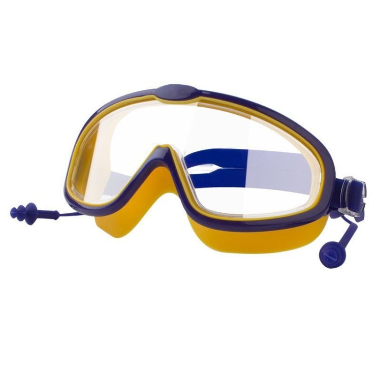 Children Anti-fog Large Frame Swimming Goggles With Conjoined Earplugs Reluova