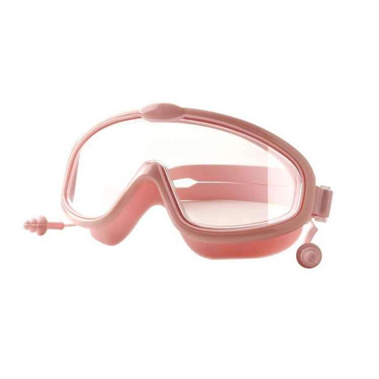 Children Anti-fog Large Frame Swimming Goggles With Conjoined Earplugs Reluova