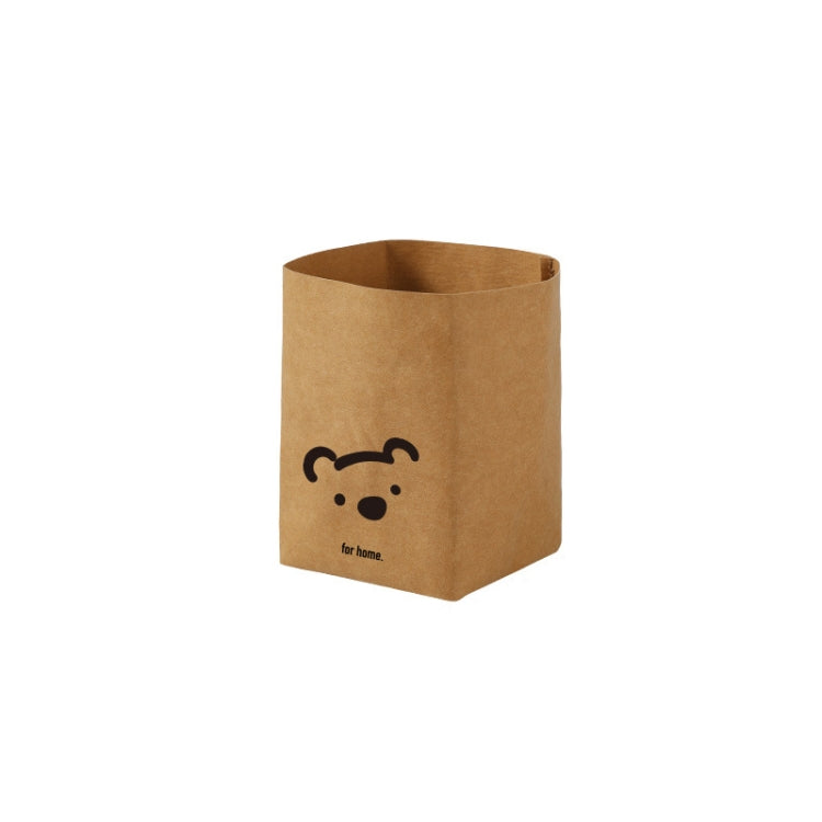 Desktop Separate Storage Washable Kraft Paper Bag, Size: