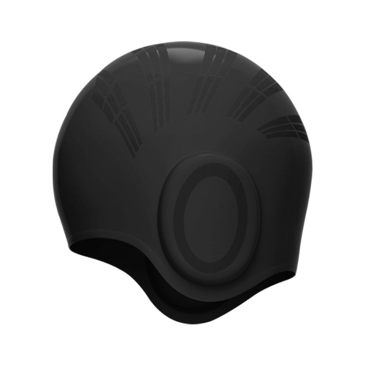 WAVE Waterproof Solid Color Ear Guard Silicone Swimming Cap