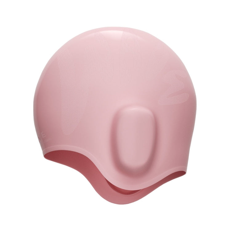 WAVE Waterproof Solid Color Ear Guard Silicone Swimming Cap