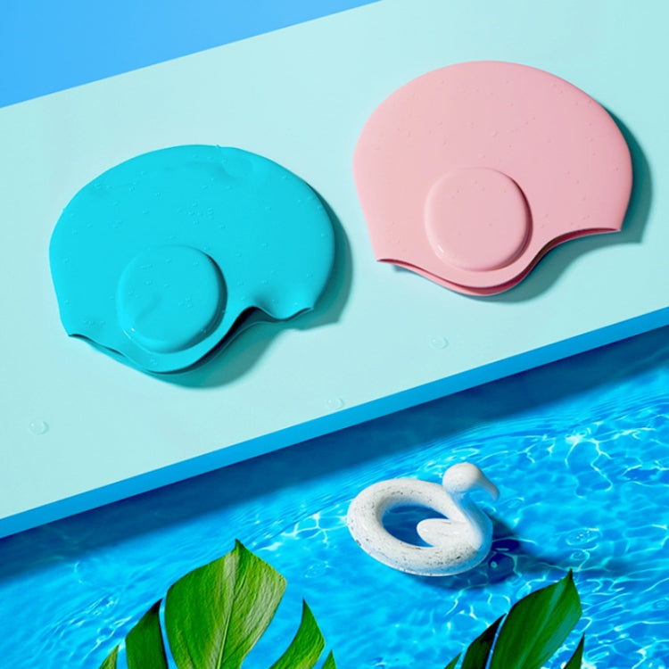 WAVE Waterproof Solid Color Ear Guard Silicone Swimming Cap Reluova