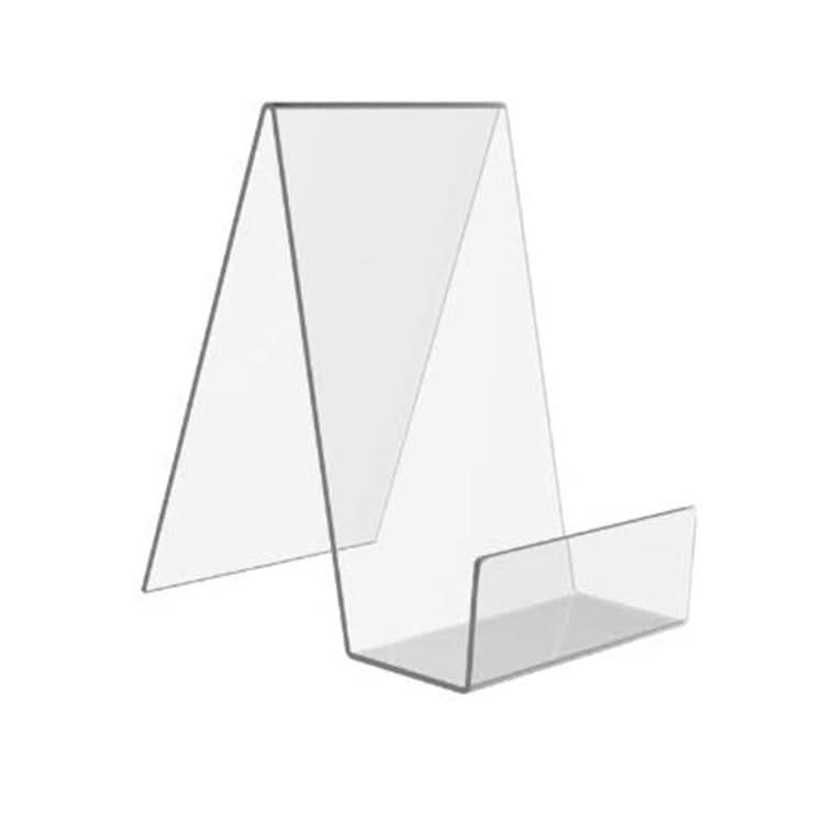 2 PCS Acrylic Display Stand Transparent Book Shelf Photo Frame Holder-Reluova