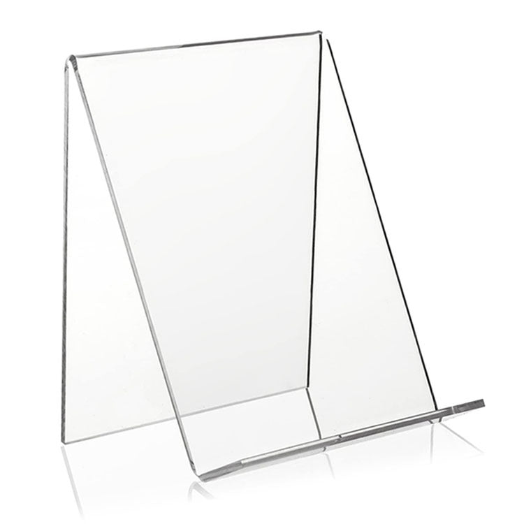 2 PCS Acrylic Display Stand Transparent Book Shelf Photo Frame Holder-Reluova