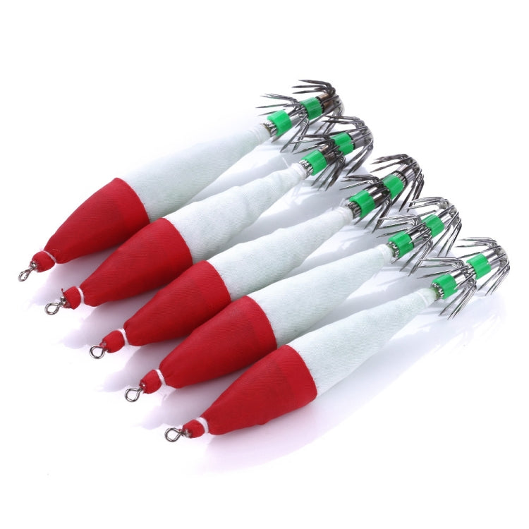 5 PCS / Bag HENGJIA SJ001 Luminous Explosion Squid Hook Deep Sea Fishing Fake Bait-Reluova