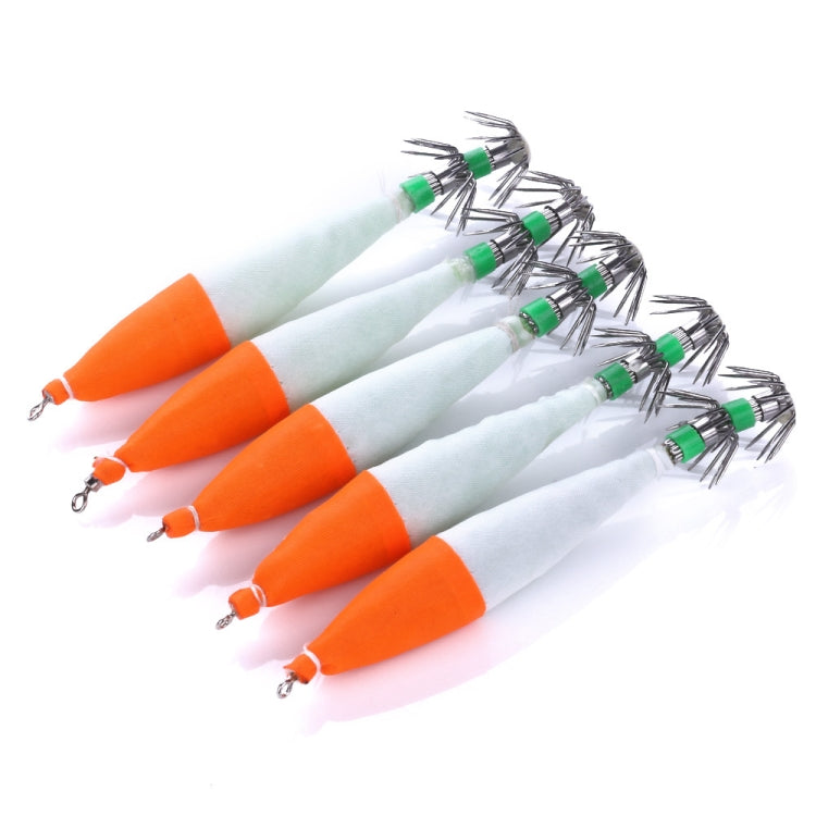 5 PCS / Bag HENGJIA SJ001 Luminous Explosion Squid Hook Deep Sea Fishing Fake Bait-Reluova