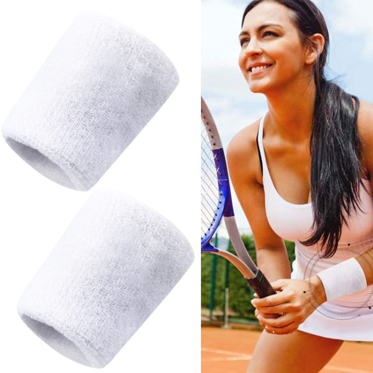 2PCS Basketball Badminton Tennis Running Fitness Towel Sweat-absorbing Sports Wrist Reluova