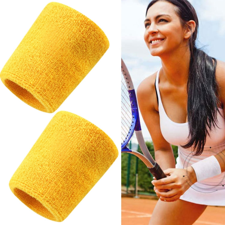 2PCS Basketball Badminton Tennis Running Fitness Towel Sweat-absorbing Sports Wrist