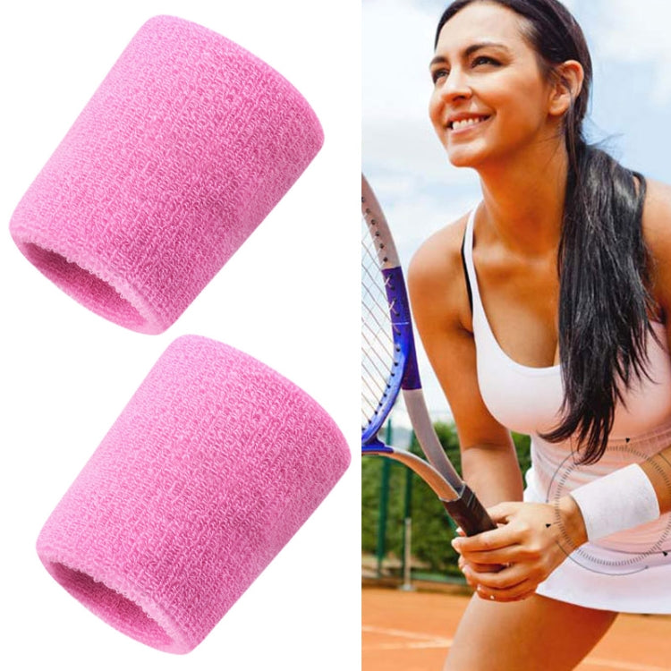 2PCS Basketball Badminton Tennis Running Fitness Towel Sweat-absorbing Sports Wrist