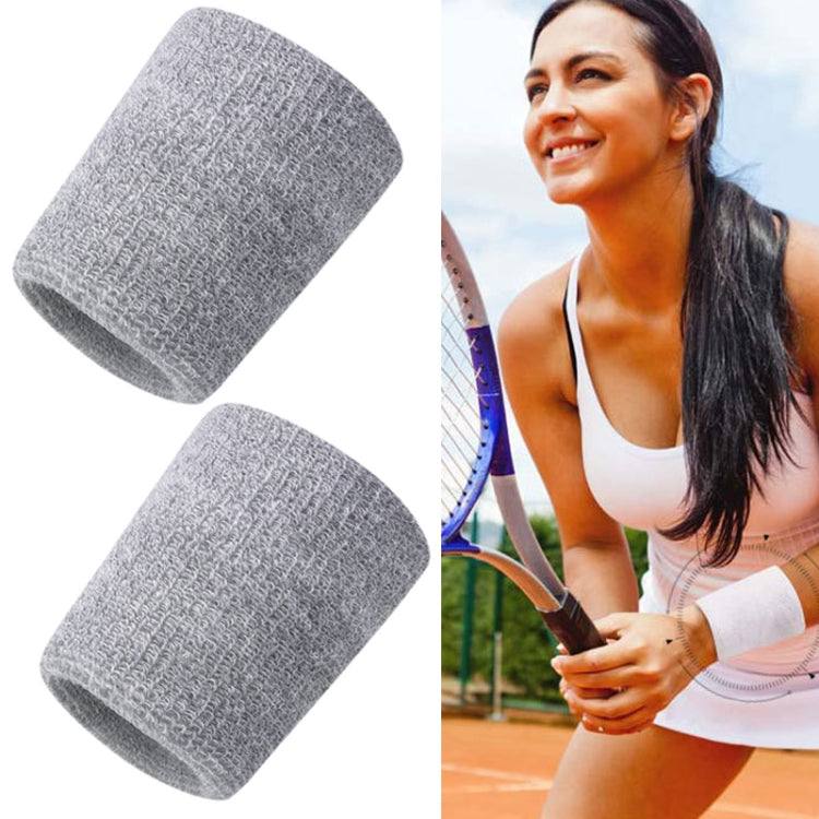 2PCS Basketball Badminton Tennis Running Fitness Towel Sweat-absorbing Sports Wrist